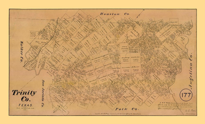 Picture of TRINITY COUNTY TEXAS - WALSH 1879 