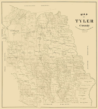 Picture of TYLER COUNTY TEXAS -1898