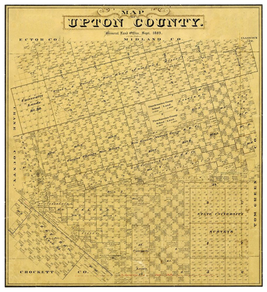 Picture of UPTON COUNTY TEXAS - BLAU 1889 