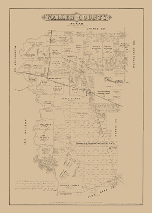 Picture of WALLER COUNTY TEXAS - WALSH 1879 