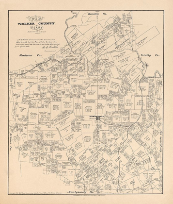 Picture of WALKER COUNTY TEXAS - WALSH 1879 