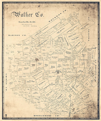 Picture of WALKER COUNTY TEXAS - SWEENEY 1889 
