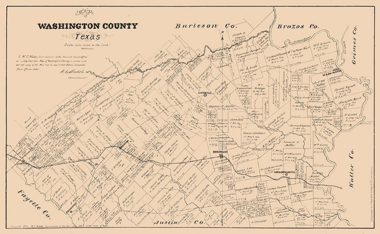 Picture of WASHINGTON COUNTY TEXAS - WALSH 1879 