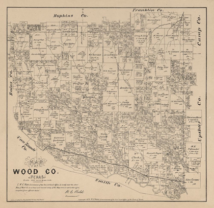 Picture of WOOD COUNTY TEXAS - WALSH 1879 