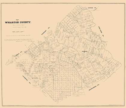 Picture of WHARTON COUNTY TEXAS - WALSH 1880 