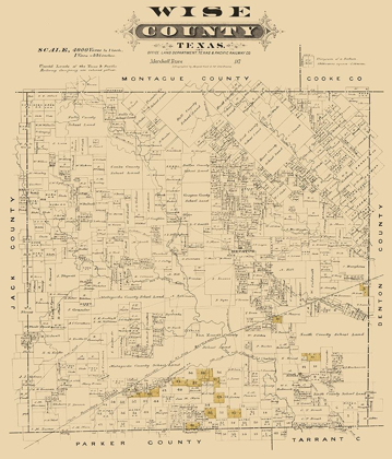 Picture of WISE COUNTY TEXAS - GAST 1870 