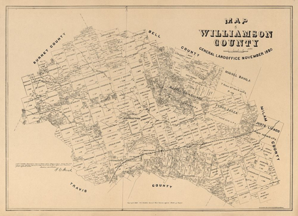 Picture of WILLIAMSON COUNTY TEXAS - WALSH 1880 