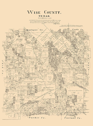 Picture of WISE COUNTY TEXAS - WALSH 1879 