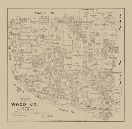 Picture of WOOD COUNTY TEXAS- WALSH 1879 