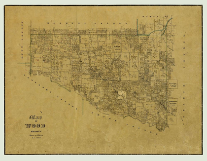 Picture of WOOD COUNTY TEXAS - BROWNE 1857 