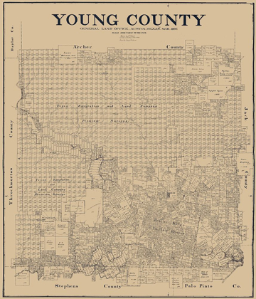 Picture of YOUNG COUNTY TEXAS - CLARK 1897 
