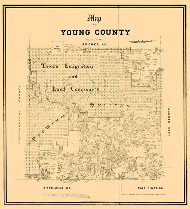 Picture of YOUNG COUNTY TEXAS - WALSH 1889 