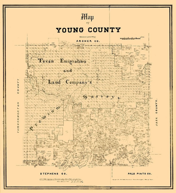 Picture of YOUNG COUNTY TEXAS - WALSH 1889 