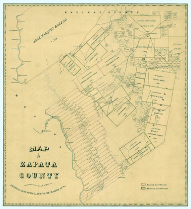 Picture of ZAPATA COUNTY TEXAS - LANGERMANN 1879 