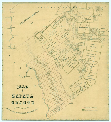 Picture of ZAPATA COUNTY TEXAS - LANGERMANN 1879 