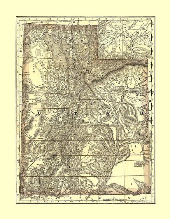 Picture of UTAH - RAND MCNALLY 1876 