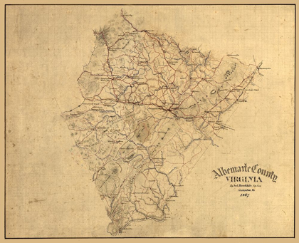 Picture of ALBEMARLE COUNTY VIRGINIA - HOTCHKIFS 1867