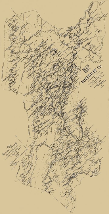 Picture of BOTETOURT COUNTY VIRGINIA - HOTCHKISS 1885 