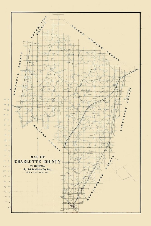 Picture of CHARLOTTE COUNTY VIRGINIA - HOTCHKISS 1860 