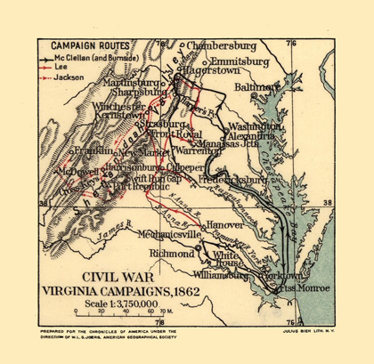 Picture of CIVIL WAR CAMPAIGN VIRGINIA - JOERG 1862