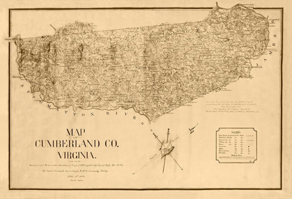 Picture of CUMBERLAND COUNTY VIRGINIA - CAMPBELL 1864 