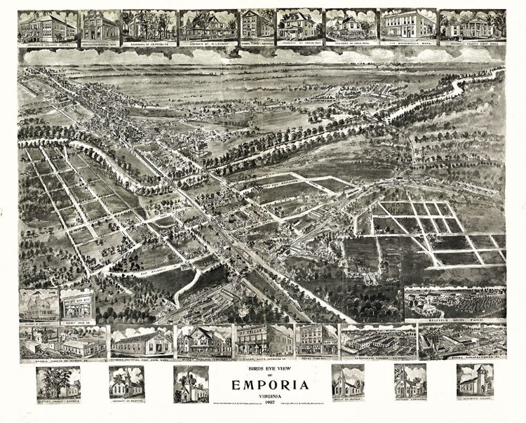 Picture of EMPORIA VIRGINIA - FOWLER 1907