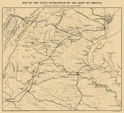Picture of FIELD OF OPERATIONS VIRGINIA - POPE 1866
