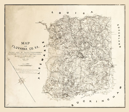 Picture of FLUVANNA COUNTY VIRGINIA - CASSELL 1863