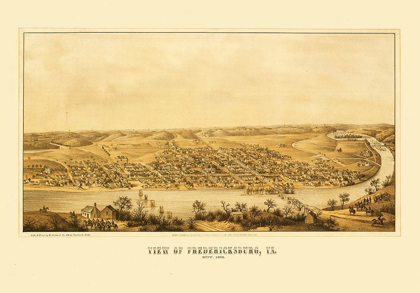 Picture of FREDERICKSBURG VIRGINIA - SACHSE 1863