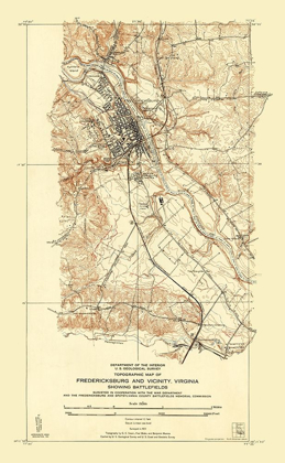 Picture of FREDERICKSBURG VIRGINIA - USGS 1931
