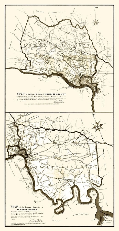 Picture of HENRICO COUNTY VIRGINIA - HANCOCK 1887