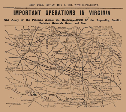Picture of IMPORTANT OPERATIONS VIRGINIA - 1864