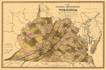 Picture of INTERNAL IMPROVEMENTS VIRGINIA - CROZET 1848