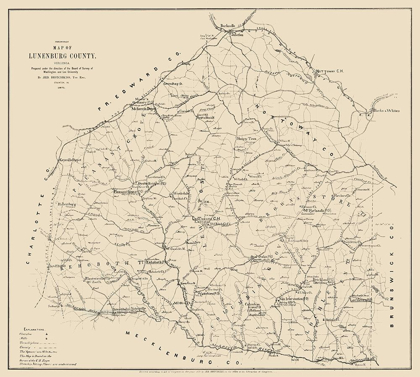 Picture of LUNENBURG COUNTY VIRGINIA - HOTCHKISS 1871