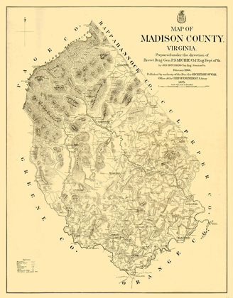 Picture of MADISON COUNTY VIRGINIA - HOTCHKISS 1866