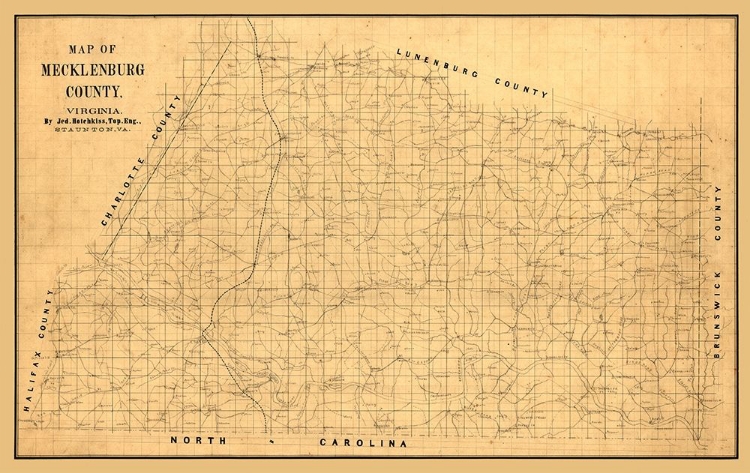 Picture of MACKLENBURG COUNTY VIRGINIA -  HOTCHKISS 1860