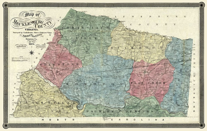 Picture of MECKLANDBURG COUNTY VIRGINIA - FINCH 1870