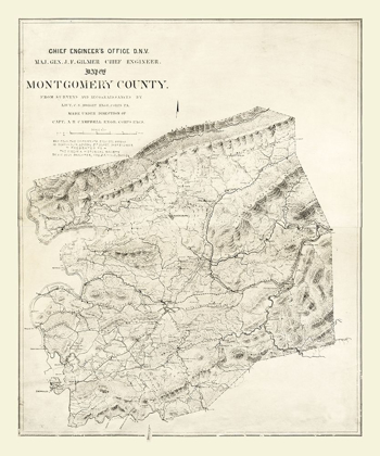 Picture of MONTGOMERY COUNTY VIRGINIA - GILMER 1864