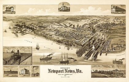 Picture of NEWPORT NEWS VIRGINIA - 1891