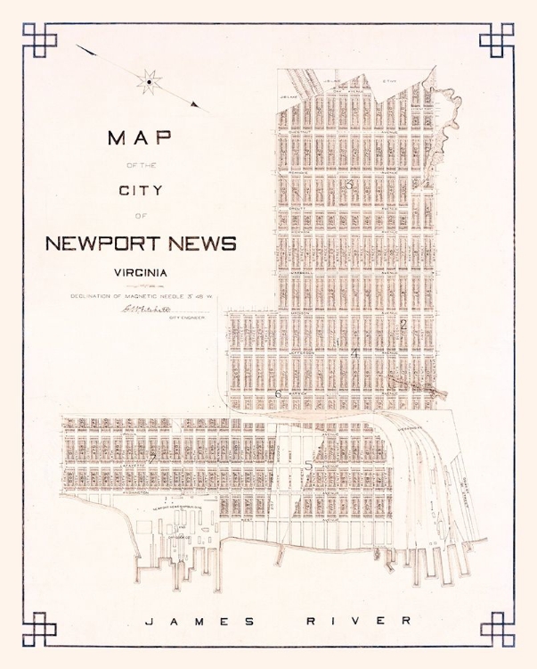 Picture of NEWPORT NEWS VIRGINIA - FITCHETT 1910