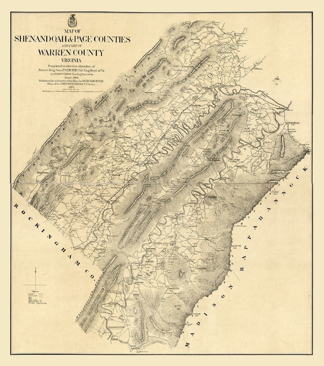 Picture of PAGE COUNTY VIRGINIA - MICHIE 1875