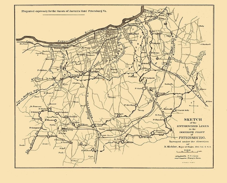 Picture of PETERSBURG VIRGINIA - MICHLER 1865