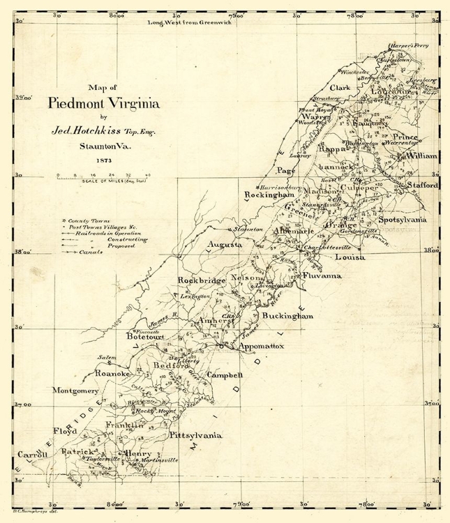 Picture of PIEDMONT VIRGINIA - HOTCHKISS 1873