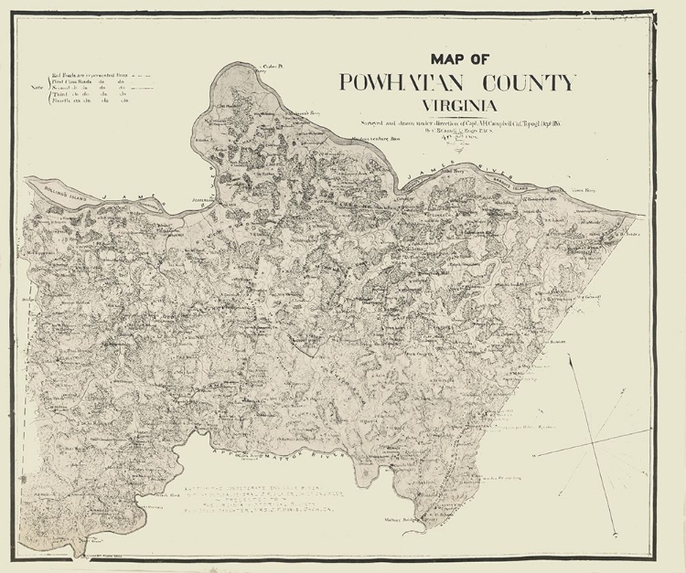 Picture of POWHATAN COUNTY VIRGINIA - CAMPBELL 1864