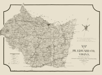 Picture of PRINCE EDWARD COUNTY VIRGINIA - CASSELL 1864