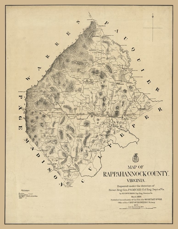 Picture of RAPPAHANNOCK COUNTY VIRGINIA - MICHIE 1866