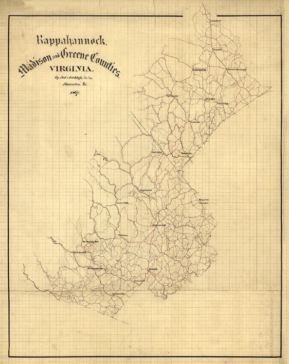 Picture of RAPPAHANNOCK COUNTY VIRGINIA - HOTCHKIFS 1867