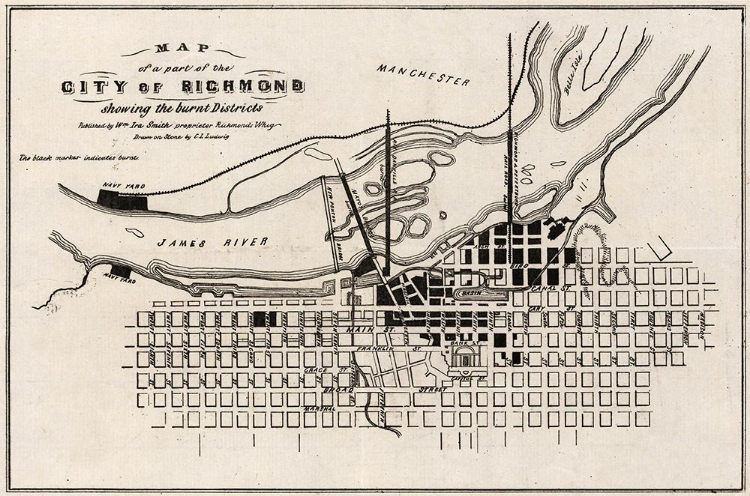 Picture of RICHMOND VIRGINIA - LUDWIG 1865