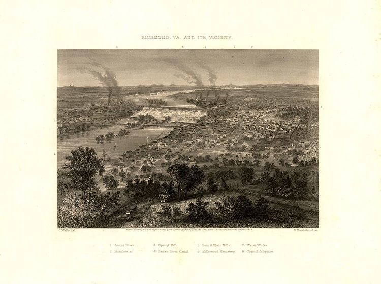 Picture of RICHMOND VIRGINIA - WELLS 1863