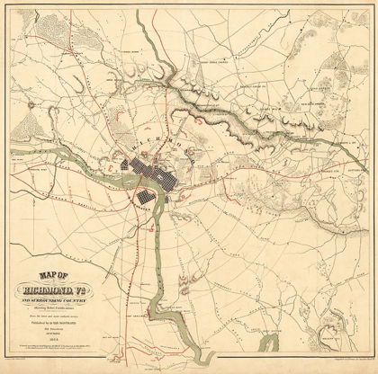 Picture of RICHMOND VIRGINIA - SHELL 1864